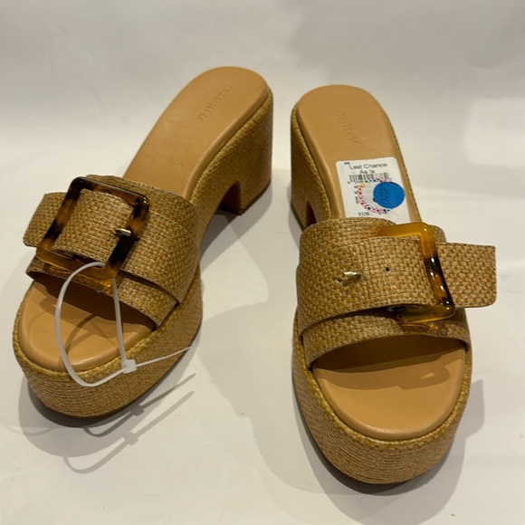 Nordstrom NWT Wedges Slices with bucket flaw - Picture 1 of 6